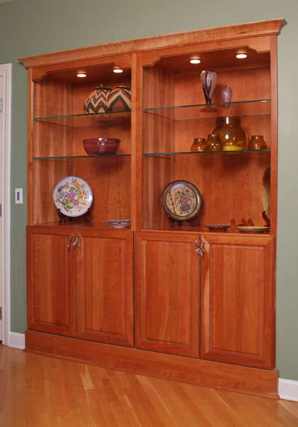 Built in display cabinet